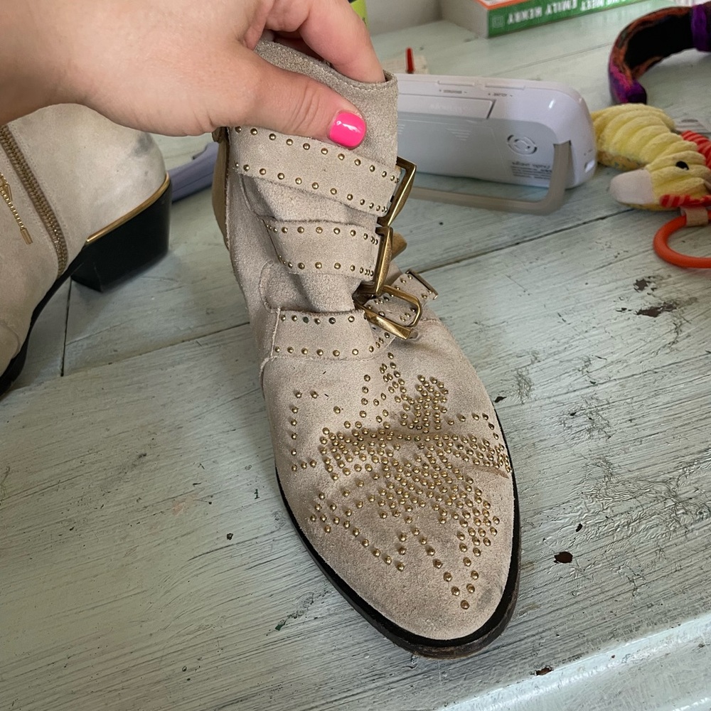 Chloe Short Susanna Boot In Color Maple Pink Size… - image 3